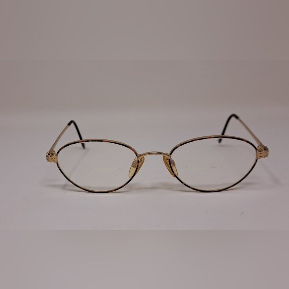 Yves Saint Laurent Women's Glasses Gold Metal Havana Frames 4084 Y119 52-19-130 - Picture 5 of 16